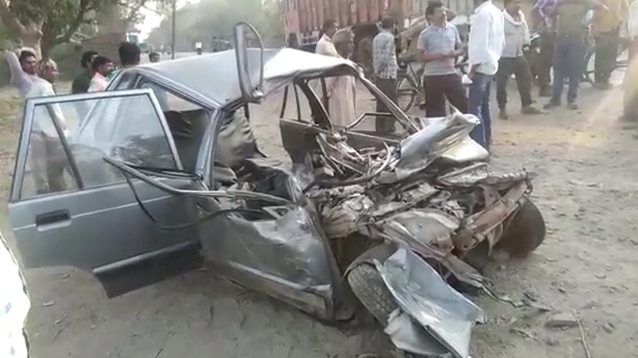 Three people died and three child injured in Hamirpur Road accident