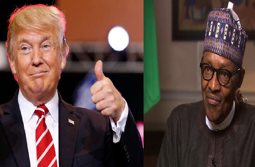 Donald Trump Meet Nigerian President Muhammadu Buhari 
