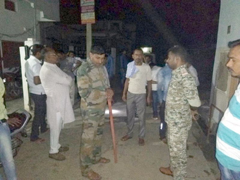 crude bomb attack at girl's home in madhya pradesh by army personnel