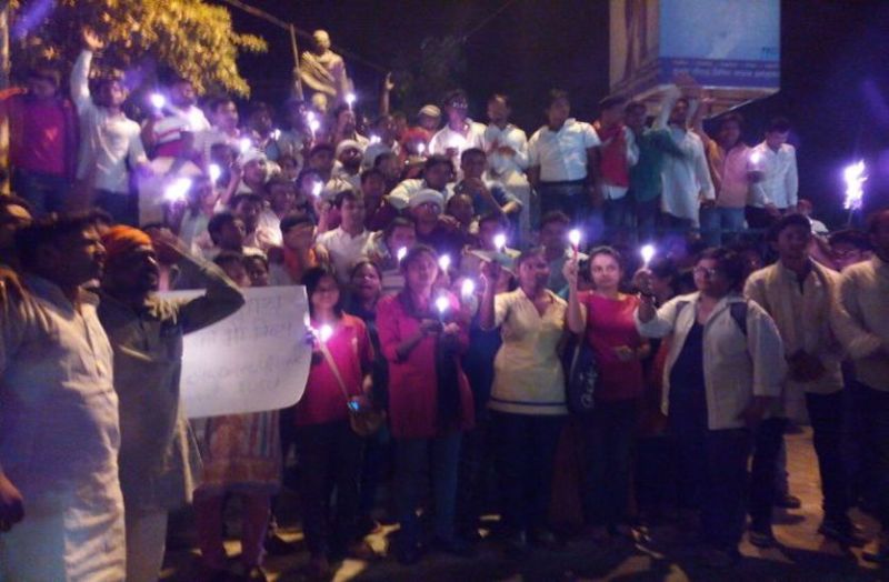 GIRLS DEMANDING JUSTICE FOR UNNAO AND KATHUA RAPE VICTIM