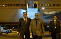 Modi arrived in Sweden