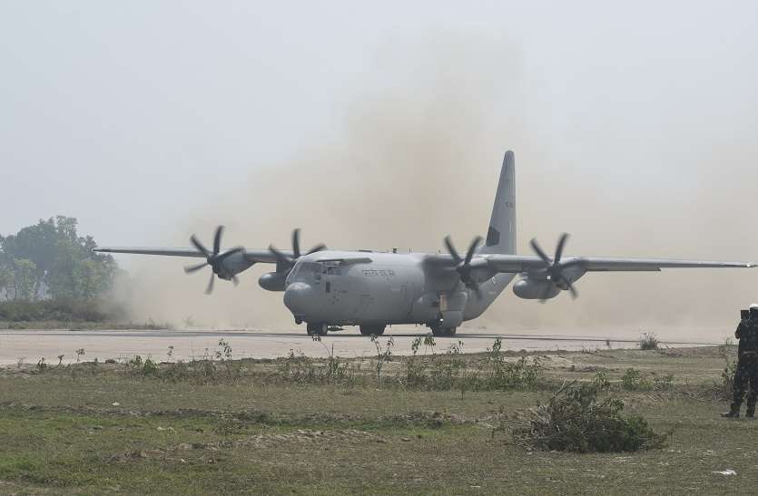 Indian Air Force J Aircraft landing on padila run way after 50 years