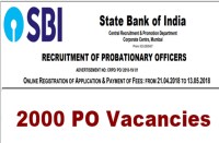 SBI PO recruitment 2018