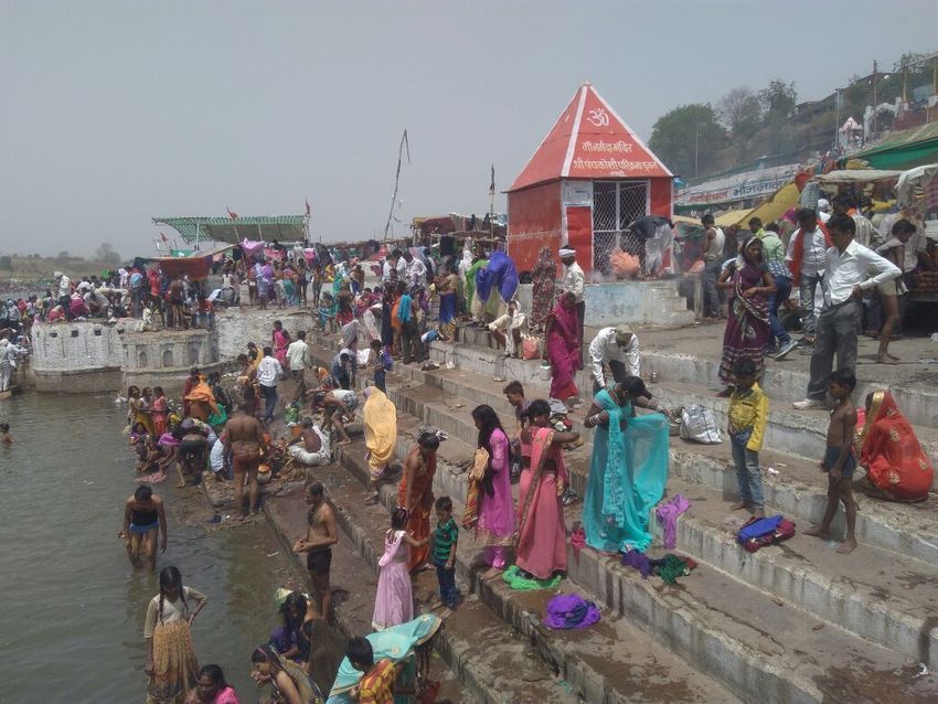 Ganga came to meet Narmada today