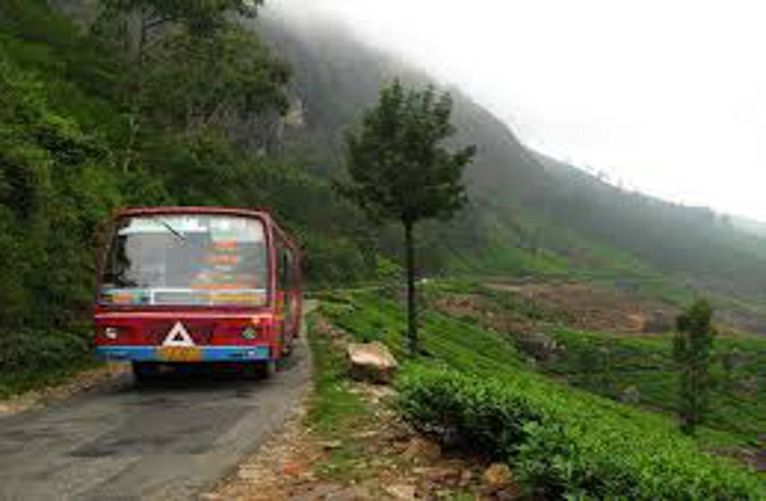 villagers travel in AC bus