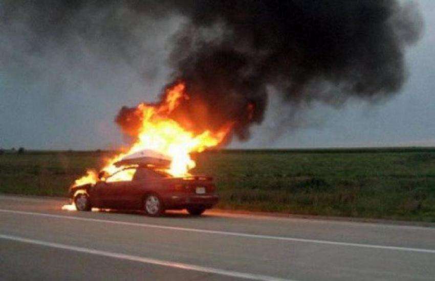 Fire in Car