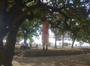 Raped and hanging