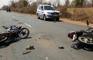 horrible accident two Bikers killed in road crash,road accident in mp,road accident in narsinghpur ,road accident in national highway,accidents on national highways in india,road accident,road accident in jabalpur narsinghpur road,road accident in india,crime,recent bike accident in madhya pradesh,Jabalpur,jabalpur police,narsinghpur,