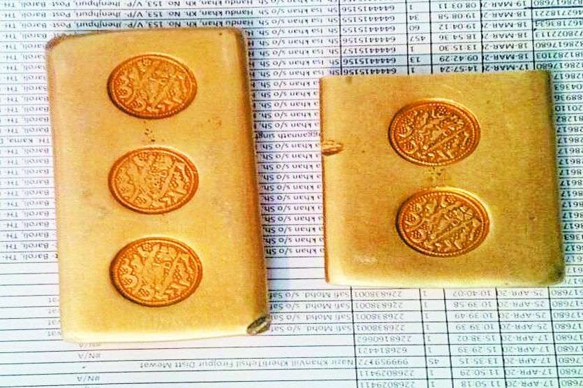 Culprits thugs a businessman of hydrabad by selling fake gold brick