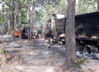 Burnt vehicles