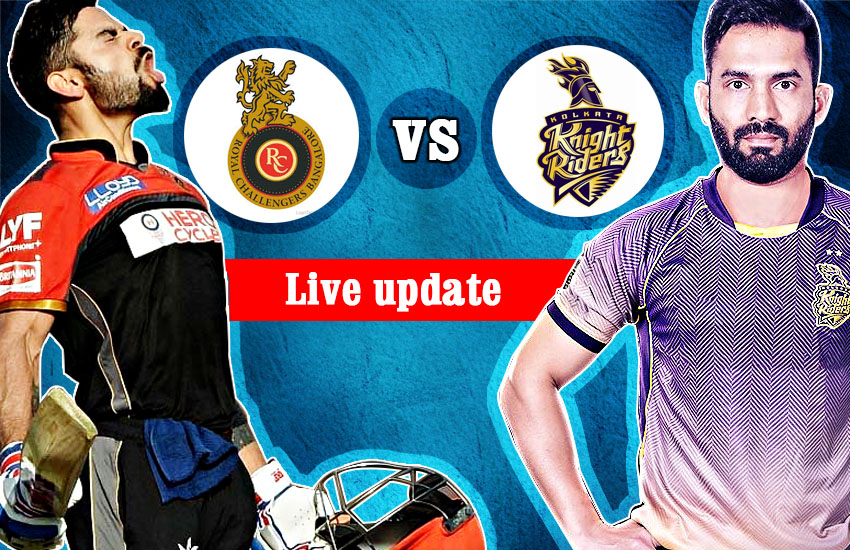Live IPL update, Royal challengers Bangalore vs Kolkata Knight riders