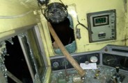 high speed train engine enter bamboo