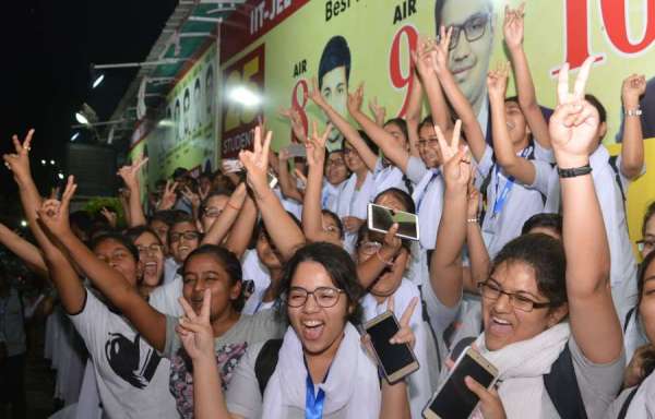 JEE MAINS Result celebration in kota