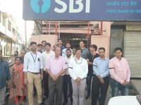 bank workers display