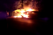 Fire in shops
