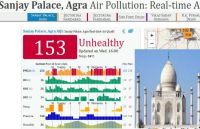 pollution in agra