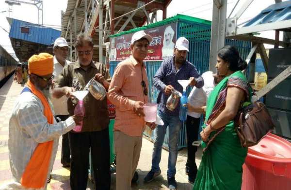 Provided free cold water