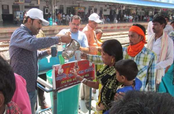 Provided free cold water