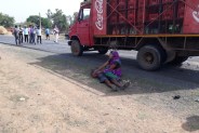 Wife crying