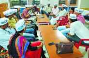 Mass movement about problems Aap in bhilwara