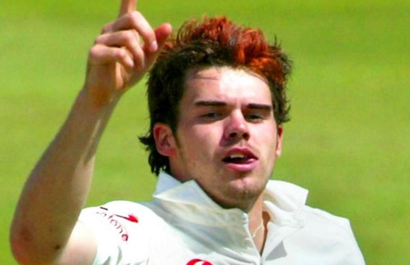 ENGLISH CRICKETER JAMES ANDERSON