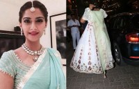 sonam kapoor mehandi lehenga