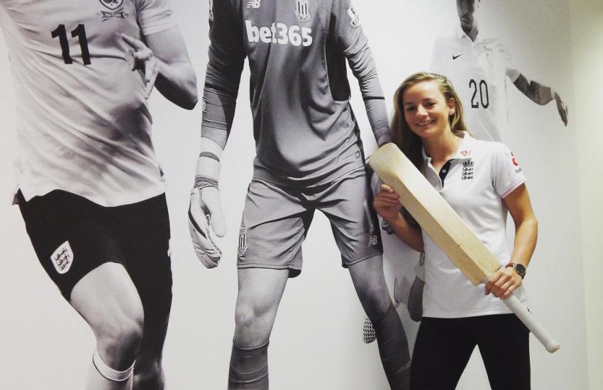 ENGLISH CRICKETER Danielle Wyatt