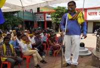 Adivasi society protest