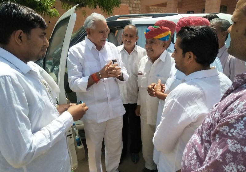 Central Minister CR Choudhary in Bhopalgarh