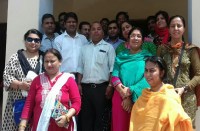 teachers demonstration about new pension scheme in jhansi