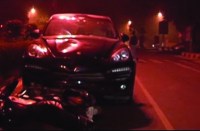 sangria car bike accident two injured