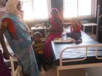 Patients and sheets brought from the patient home