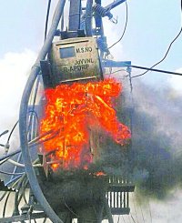 Fire in Transformer,pratap ji ki prol barmer