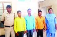 घर घुसकर महिला के साथ गाली गलौज कर मारपीट करने वाले तीन आरोपी गिरफ्तार