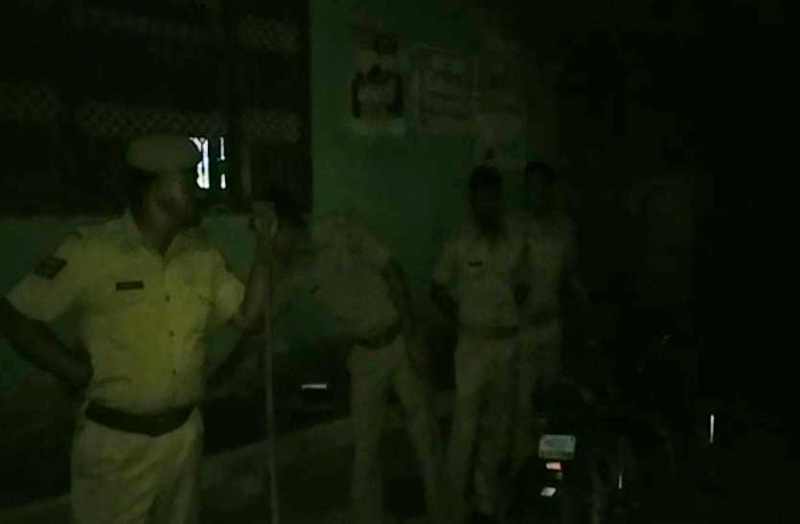 Stone after a fight the two sides in bhilwara