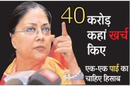Rajasthan CM Vasundhara Raje