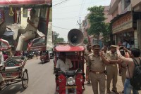 Police action against Bhumafia in Sultanpur news