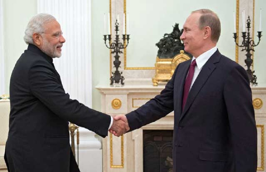 प्रधानमंत्री मोदी और रूस के राष्ट्रपति व्लादिमीर पुतिन 