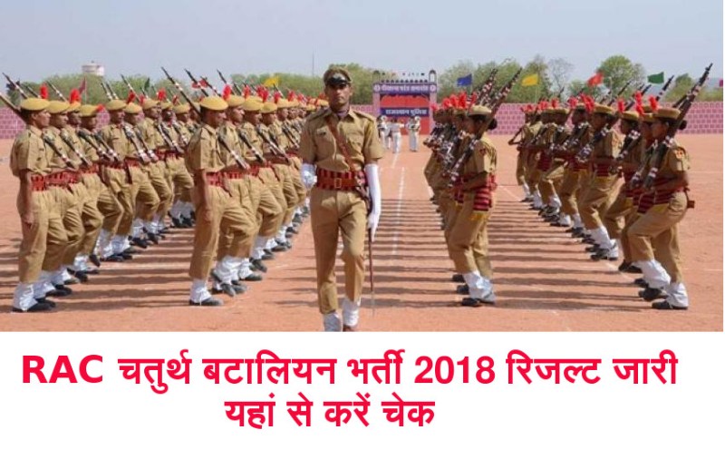 RAC Cook and Sweeper Recruitment Result