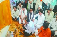 Bhumi Pujan for hostel building and bridge