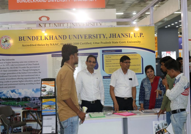 bundelkhand university participated in educateus Expo-2018