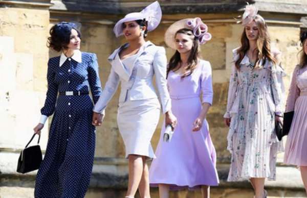 priyanka chopra at meghan markel wedding