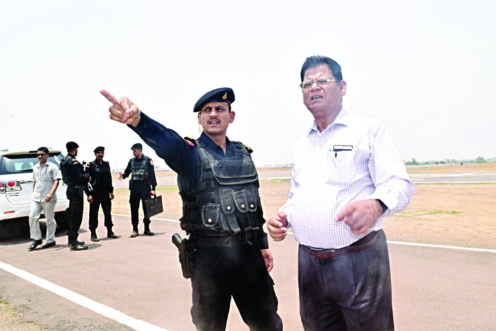 Home Ministers landing place change before 3 hours of satna visit