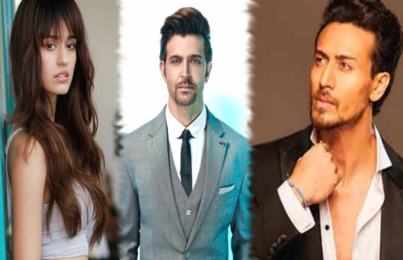 hrithik roshan, disha patani and tiger shroff