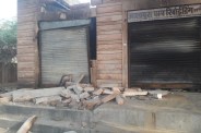 fire in shops at belwa