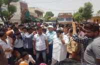 villagers' anger over the water in bhilwara