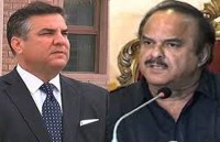 पीटीआई के नेता नईमुल हक और निजिकरण मामलों के मंत्री दानियाल अजीज