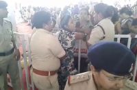 Protest in Madhya pradesh CM Shivraj singh Rally in Singrauli