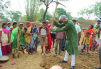 TS Singhdeo in field