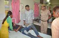 fire in a gunpowder, four children scorched in bhilwara